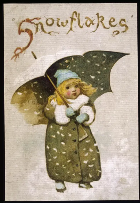 Framed Print : Girl in Snow Framed Print : Girl in Snow
