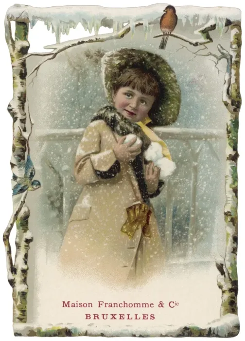Framed Print : Girl Snowballing Framed Print : Girl Snowballing