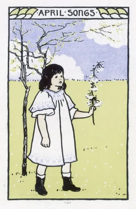 Framed Print : Girl / Spring Countryside Framed Print : Girl / Spring Countryside