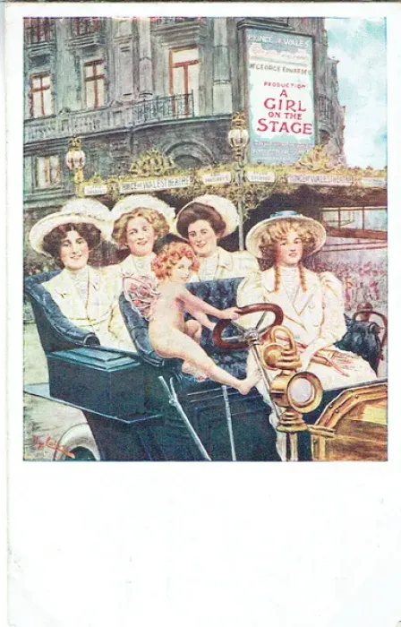 Framed Print : A Girl on the Stage by Owen Hall Framed Print : A Girl on the Stage by Owen Hall