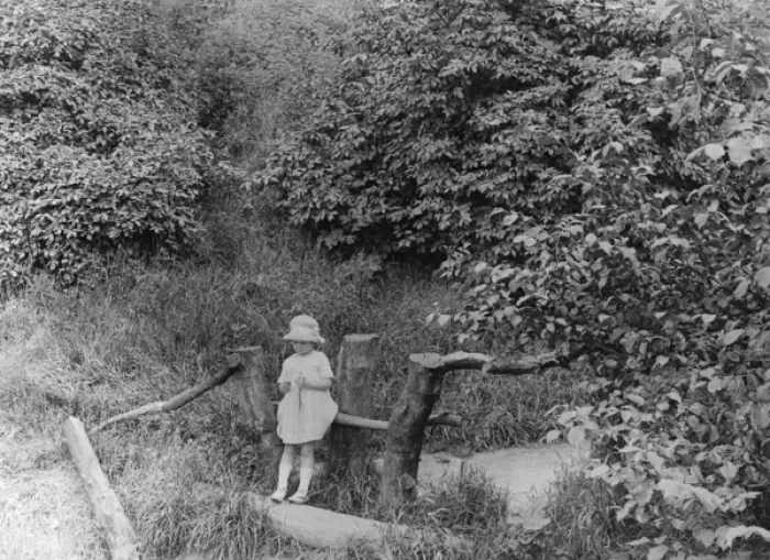 Framed Print : Girl on a Stile 1930S Framed Print : Girl on a Stile 1930S