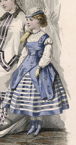 GIRL IN STRIPES 1868