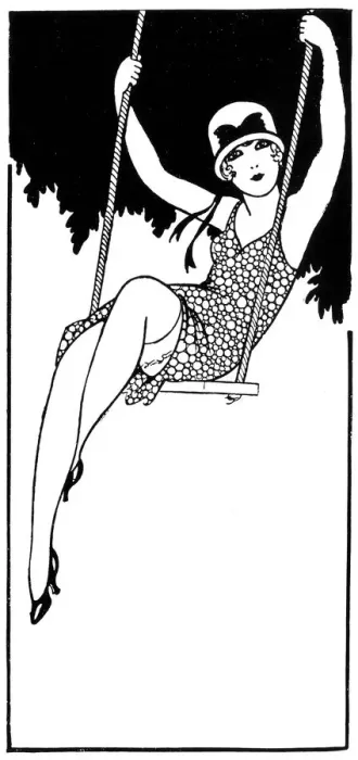 Framed Print : GIRL ON SWING 1926 Framed Print : GIRL ON SWING 1926