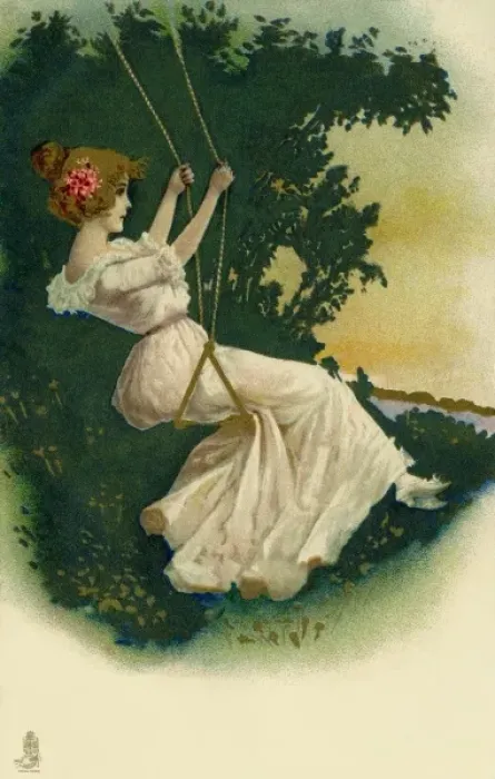 Framed Print : Girl on a swing Framed Print : Girl on a swing
