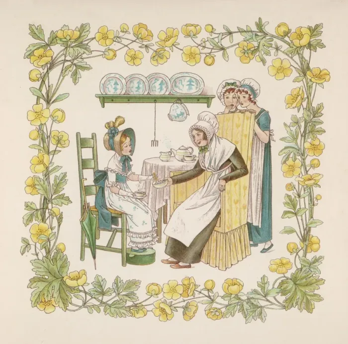Framed Print : Girl Takes Tea Framed Print : Girl Takes Tea