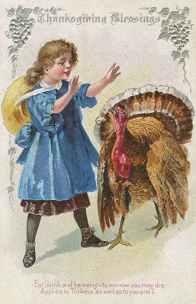 Girl and Turkey