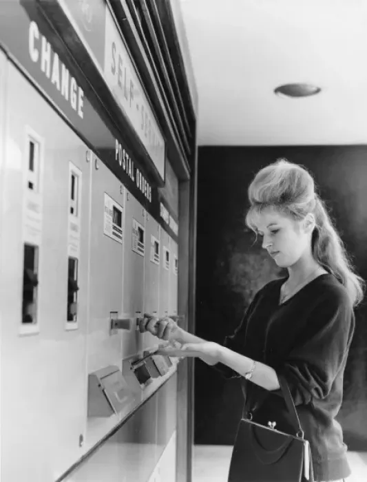 Framed Print : Girl at Vending Machine Framed Print : Girl at Vending Machine
