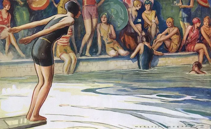 Framed Print : The Girl Who Really Went to Swim Framed Print : The Girl Who Really Went to Swim