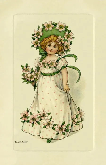 Framed Print : Girl with wild roses Framed Print : Girl with wild roses