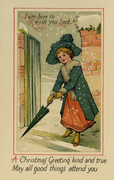 Framed Print : Girl in a winter scene Framed Print : Girl in a winter scene