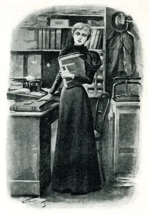 Framed Print : Girl Workers of London - The Lady Clerk Framed Print : Girl Workers of London - The Lady Clerk