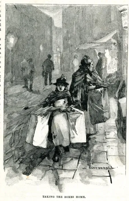 Framed Print : Girl Workers of London - The Match-Box Makers Framed Print : Girl Workers of London - The Match-Box Makers