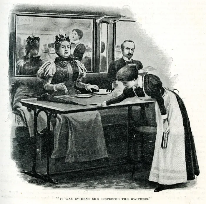 Framed Print : Girl Workers of London - The Waitress Framed Print : Girl Workers of London - The Waitress