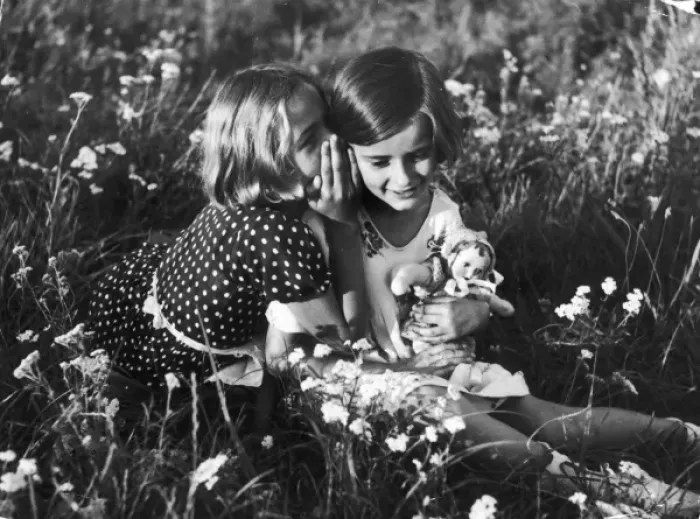 Framed Print : Girlish Secrets 1930S Framed Print : Girlish Secrets 1930S