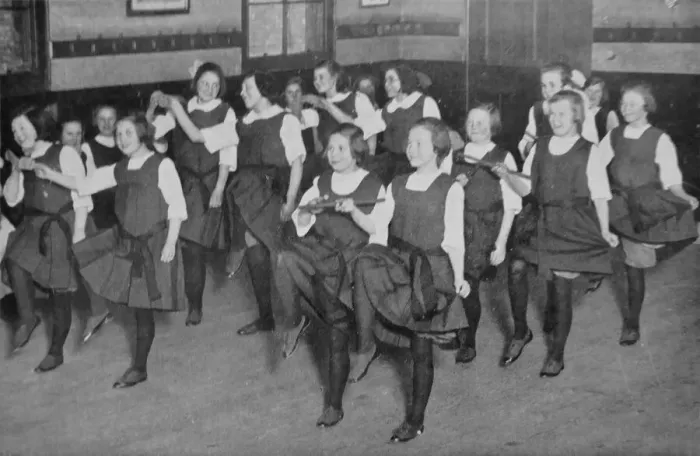 Framed Print : Girls Industrial School - Dance Exercise