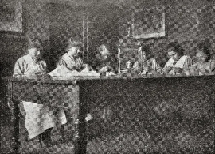 Framed Print : Girls Sewing at St Cuthberts Home, Darlington Framed Print : Girls Sewing at St Cuthberts Home, Darlington