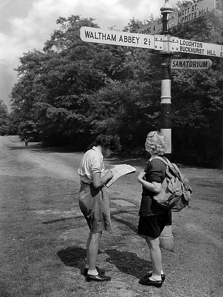 Two Girls & Signpost