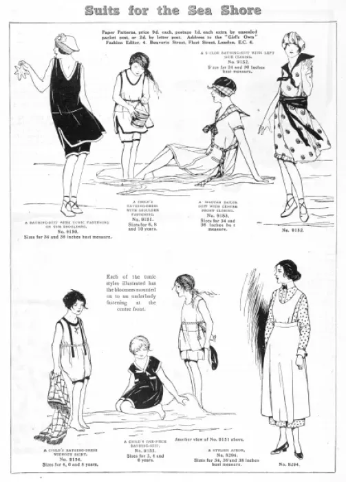 Framed Print : GIRLS SWIM-SUITS 1920 Framed Print : GIRLS SWIM-SUITS 1920
