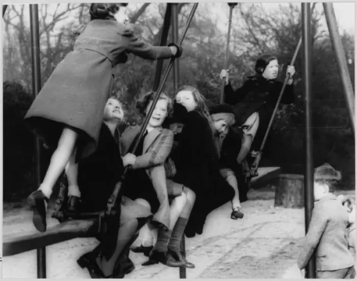 Framed Print : Girls on a Swing Framed Print : Girls on a Swing