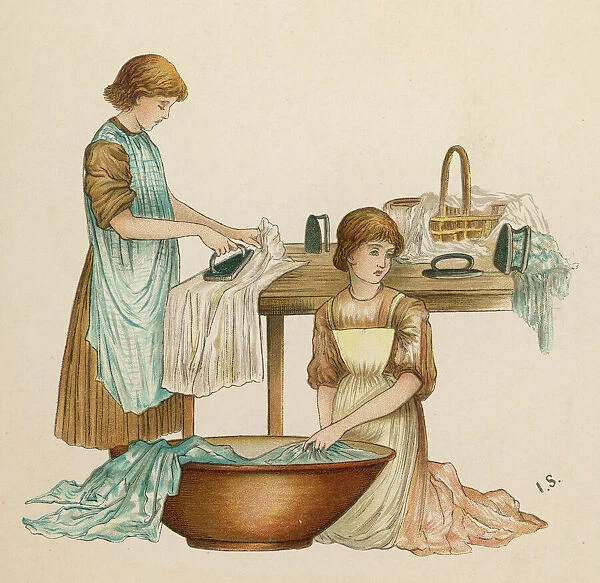 Girls Washing & Ironing