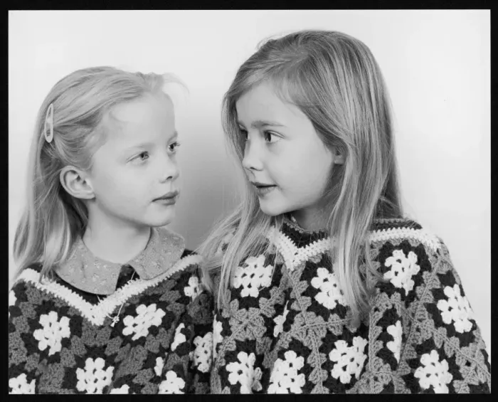 Framed Print : Girls Wearing Ponchos Framed Print : Girls Wearing Ponchos