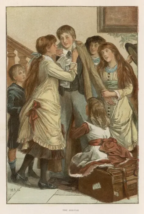 Framed Print : Girls Welcome Brother Framed Print : Girls Welcome Brother