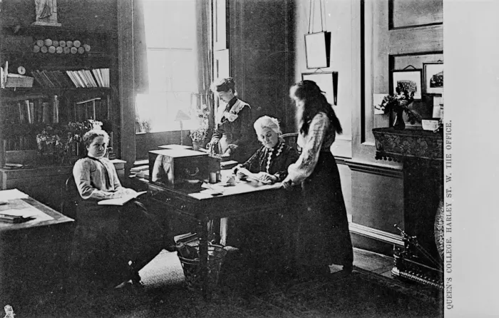 Framed Print : Girls and women at Queens College, Harley Street, London Framed Print : Girls and women at Queens College, Harley Street, London