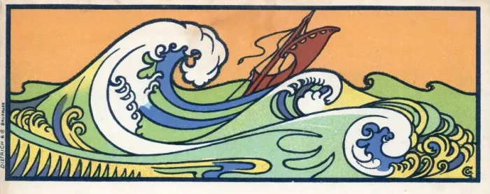 Framed Print : Gisbert Combaz - Rough Sea Framed Print : Gisbert Combaz - Rough Sea