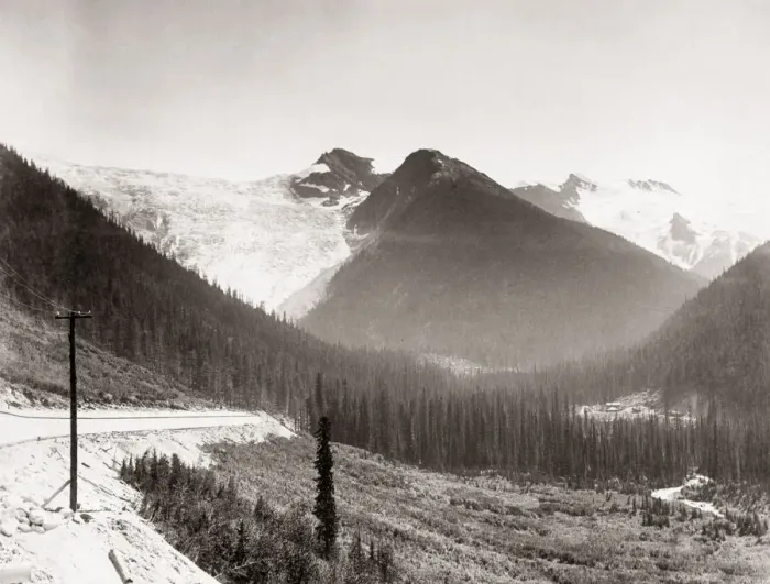 Framed Print : Glacier Mountain Canadian Pacific Railway, Canada, c. 1890 Framed Print : Glacier Mountain Canadian Pacific Railway, Canada, c. 1890