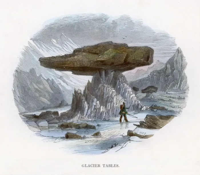 Framed Print : A Glacier Table Framed Print : A Glacier Table