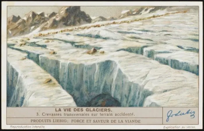 Framed Print : Glaciers (Liebig) 3 Framed Print : Glaciers (Liebig) 3