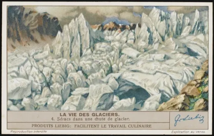 Framed Print : Glaciers (Liebig) 4 Framed Print : Glaciers (Liebig) 4