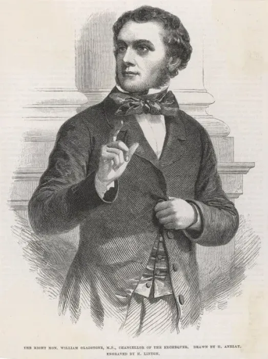 Framed Print : Gladstone in 1853