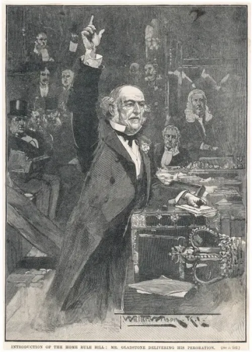 Framed Print : Gladstone in 1886 Framed Print : Gladstone in 1886