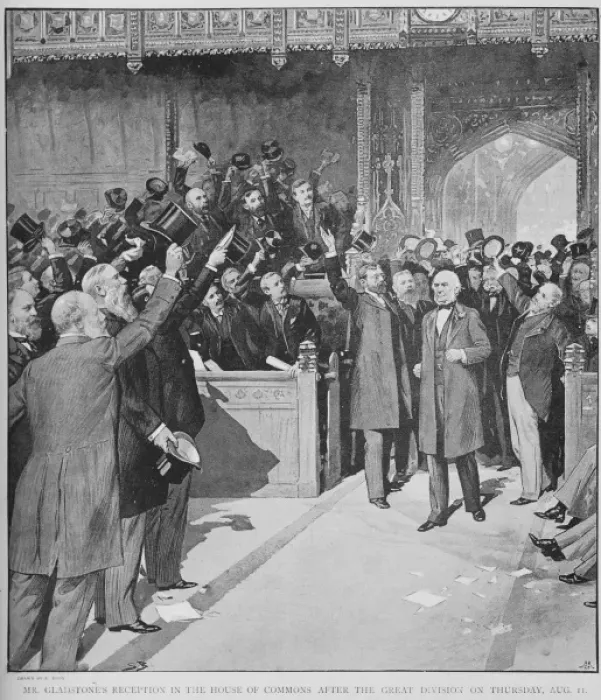 Framed Print : Gladstone after the Great Division Framed Print : Gladstone after the Great Division
