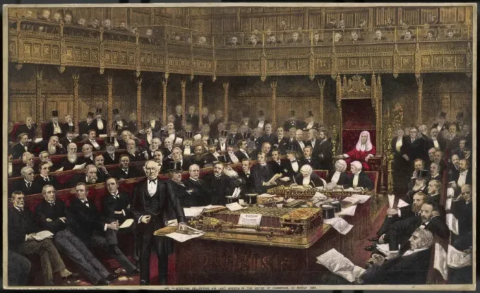 Framed Print : Gladstone Speaks 1894 Framed Print : Gladstone Speaks 1894