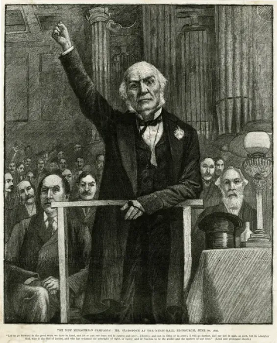 Framed Print : Gladstone / Speech / 1892 Framed Print : Gladstone / Speech / 1892