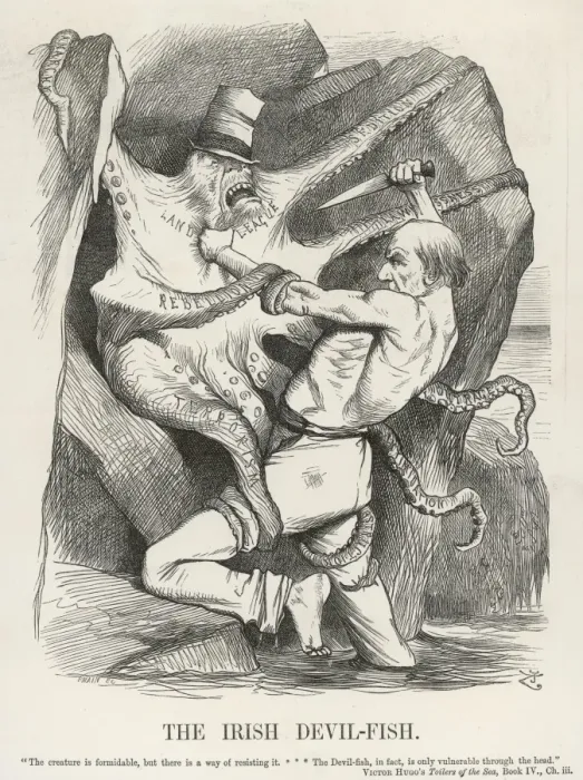 Framed Print : Gladstone Vs Land League Framed Print : Gladstone Vs Land League