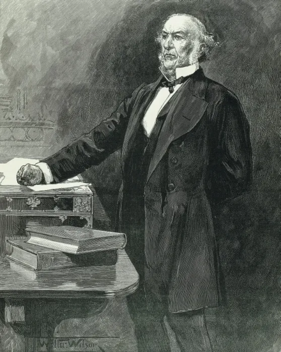 Framed Print : GLADSTONE, William Ewart (1809-1898). British Framed Print : GLADSTONE, William Ewart (1809-1898). British