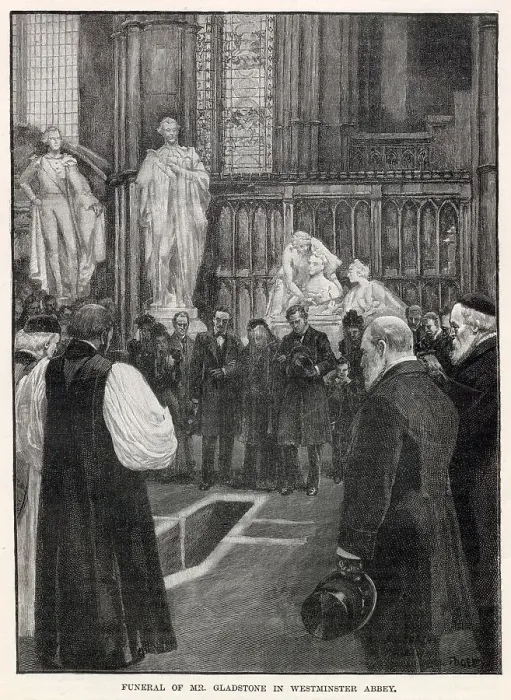 Framed Print : Gladstone's State Funeral in Westminster Abbey, London Framed Print : Gladstone's State Funeral in Westminster Abbey, London