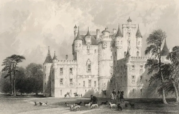 Framed Print : GLAMIS CASTLE / ALLOM Framed Print : GLAMIS CASTLE / ALLOM