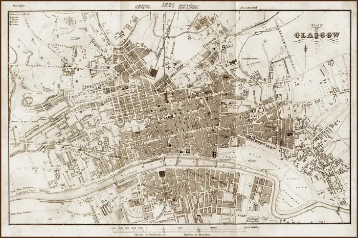 Framed Print : Glasgow 1860s Framed Print : Glasgow 1860s