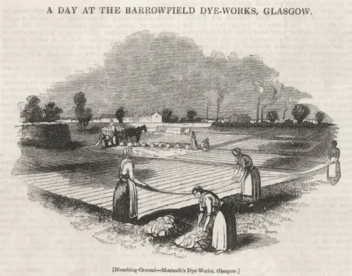 Framed Print : Glasgow Bleaching Ground Framed Print : Glasgow Bleaching Ground