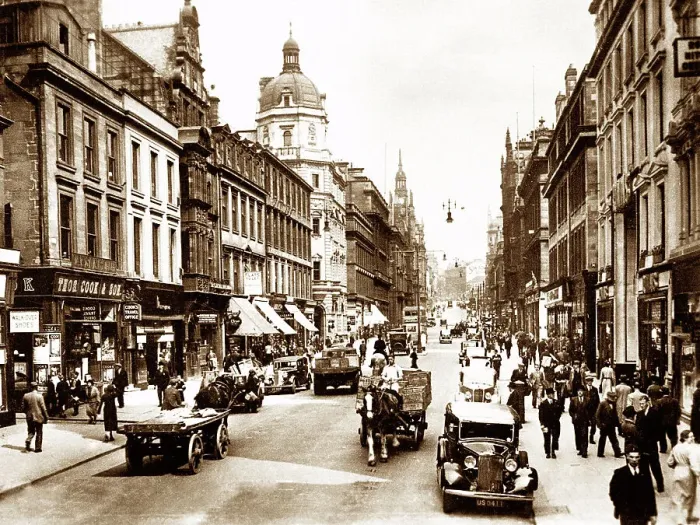 Framed Print : Glasgow Buchanan Street probably 1920s Framed Print : Glasgow Buchanan Street probably 1920s