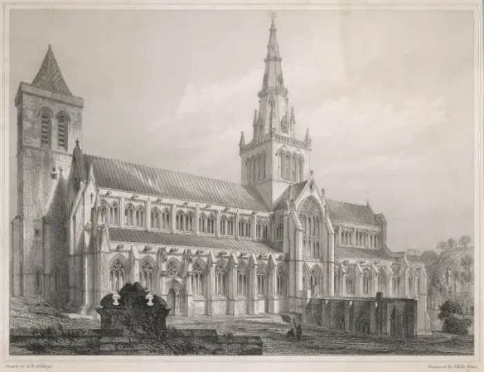 Framed Print : Glasgow Cathedral 1847 Framed Print : Glasgow Cathedral 1847
