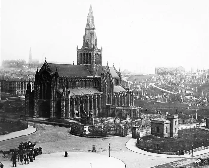 Framed Print : Glasgow Cathedral Victorian period Framed Print : Glasgow Cathedral Victorian period