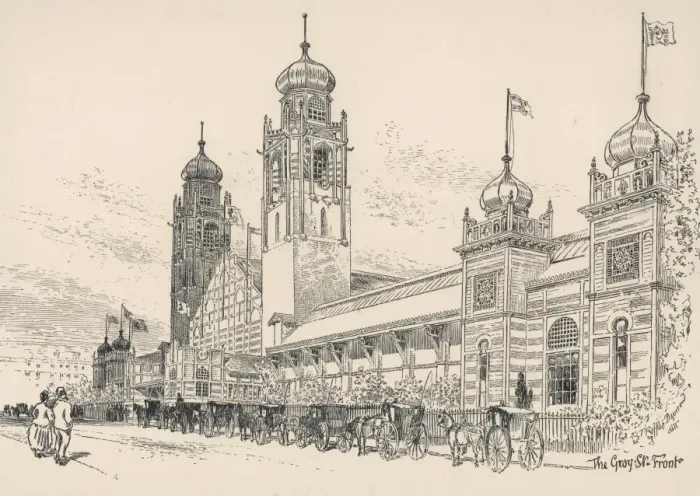 Framed Print : The Glasgow Exhibition, Gray Street front Framed Print : The Glasgow Exhibition, Gray Street front
