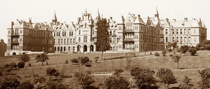 Framed Print : Glasgow Infirmary Victorian period Framed Print : Glasgow Infirmary Victorian period
