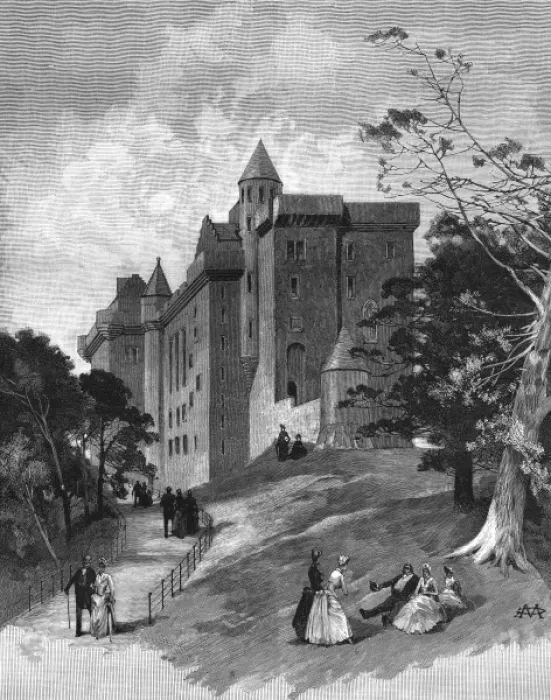 Framed Print : Glasgow International Exhibition, the Bishops Palace Framed Print : Glasgow International Exhibition, the Bishops Palace