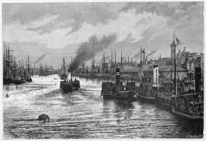 Framed Print : Glasgow / Port C1880S Framed Print : Glasgow / Port C1880S